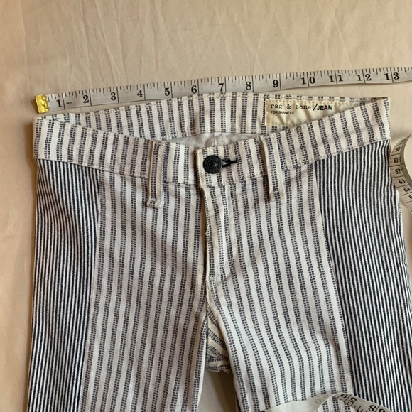Rag & Bone for Barney’s Dobby Stripe Skinny Jeans Size 24 - Picture 6 of 12